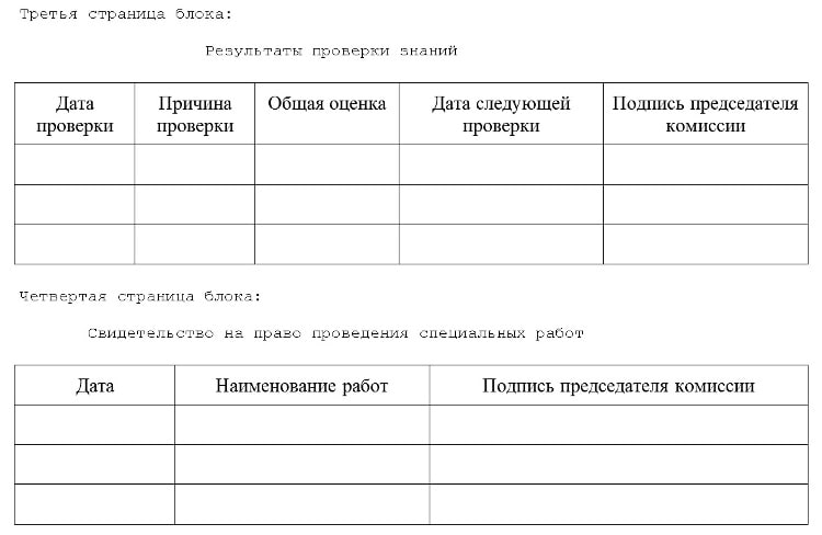 форма удостоверения тепловые энергоустановки